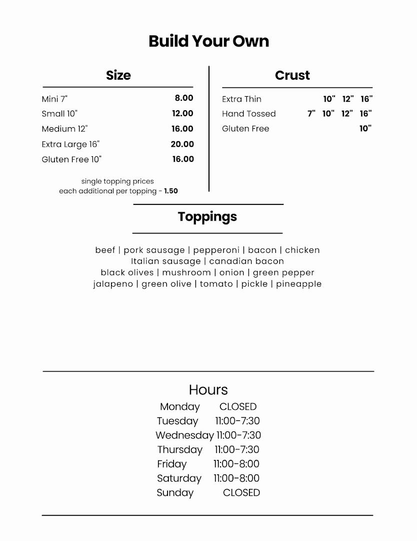 Cozy's Pizza